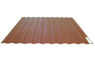 COMPOGLASS CRYSTAL trapezoidal S-8, opaque, brown, glossy, 0,8 mm, 1200x2000 mm