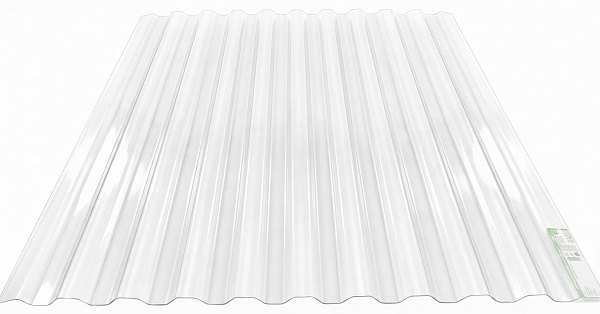 COMPOGLASS CRYSTAL trapezoidal S-8, transparent, glossy, 0,8 mm, 1200x2000 mm