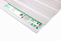 COMPOGLASS CRYSTAL trapezoidal S-8, transparent, glossy, 0,8 mm, 1200x3000 mm