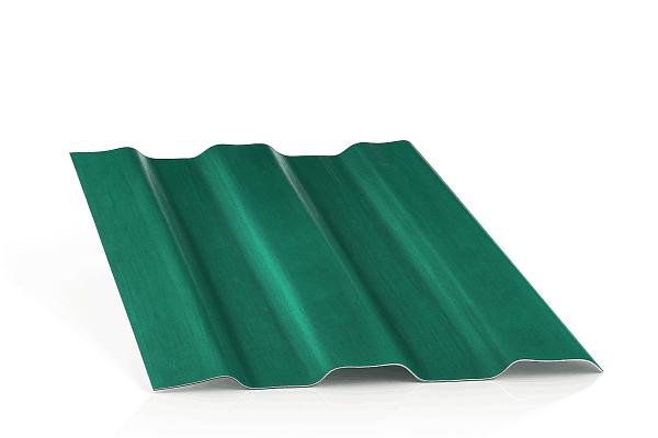 COMPOGLASS КРИСТАЛЛ трапеция С-8, зеленый RAL 6005, глянцевый, 0,8 мм, 1200х2000 мм