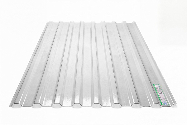 COMPOGLASS CRYSTAL trapezoidal S-20, transparent, glossy, 0,8 mm, 1150x3000 mm