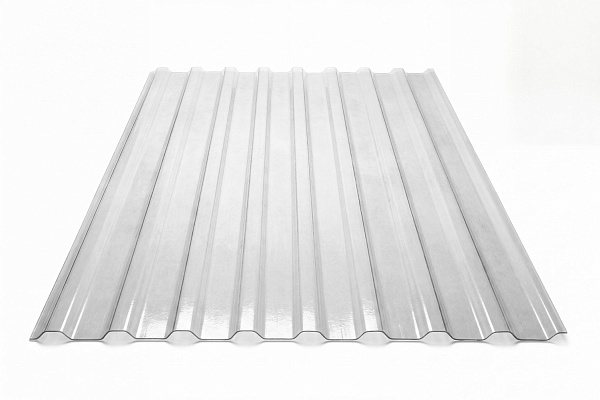 COMPOGLASS CRYSTAL trapezoidal S-20, transparent, glossy, 0,8 mm, 1150x3000 mm