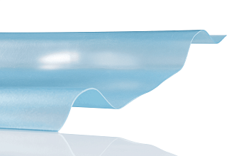 COMPOGLASS АЛМАЗ трапеция С-25, прозрачный голубой, матовый, 1,2 мм, 1150х2000 мм