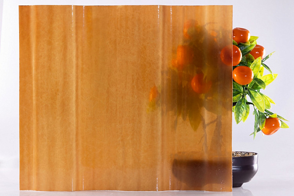 COMPOGLASS CRYSTAL trapezoidal S-8, transparent, bronze, glossy, 0,8 mm, 1200x2000 mm
