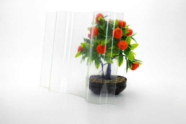 COMPOGLASS CRYSTAL trapezoidal S-20, transparent, glossy, 0,8 mm, 1150x2000 mm