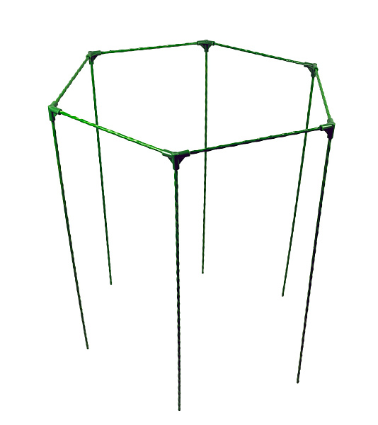 Garden bush holder hexagonal ETIZ diameter 55 cm, height 100 cm
