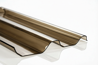 COMPOGLASS КРИСТАЛЛ трапеция С-20, прозрачный, коричневый RAL 8019, глянцевый, 0,8 мм, 1150х2000 мм