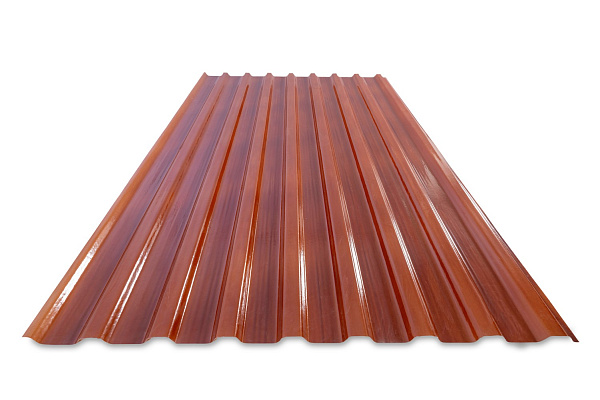 COMPOGLASS CRYSTAL trapezoidal S-20, transparent, bronze, glossy, 0,8 mm, 1150x2000 mm