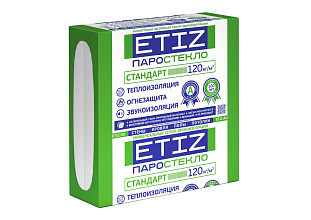3 Плиты ЭТИЗ Стандарт, толщина 80 мм, плотность 120 кг/м3, размер 600х600 мм
