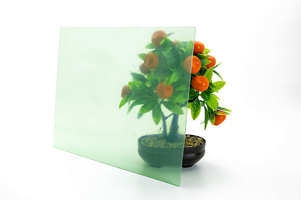 COMPOGLASS CRYSTAL flat, transparent, green, glossy, 1 mm, 1150x6000 mm