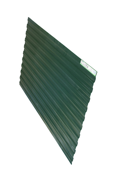 COMPOGLASS CRYSTAL trapezoidal S-8, opaque, green, glossy, 0,8 mm, 1200x2000 mm