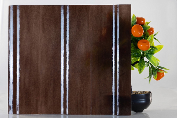 COMPOGLASS CRYSTAL trapezoidal S-8, transparent, brown, glossy, 0,8 mm, 1200x2000 mm