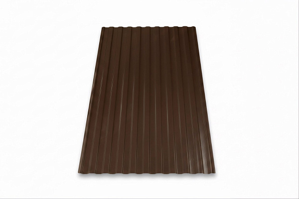 COMPOGLASS CRYSTAL trapezoidal S-8, transparent, brown, glossy, 0,8 mm, 1200x2000 mm