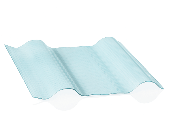 COMPOGLASS КРИСТАЛЛ трапеция С-25, прозрачный голубой, глянцевый, 0,8 мм, 1150х2000 мм