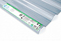 COMPOGLASS CRYSTAL trapezoidal S-20, transparent, blue, glossy, 0,8 mm, 1150x2000 mm