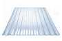 COMPOGLASS CRYSTAL trapezoidal S-8, transparent, blue, glossy, 0,8 mm, 1200x2000 mm