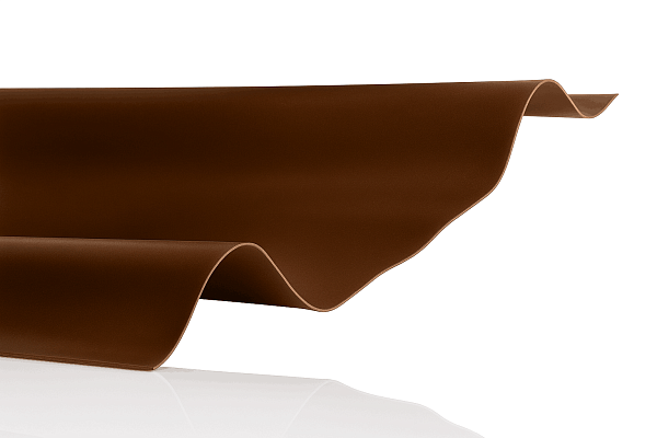 COMPOGLASS АЛМАЗ трапеция С-25, коричневый RAL 8017, матовый, 1,2 мм, 1150х2000 мм