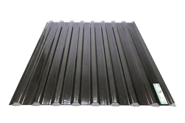 COMPOGLASS CRYSTAL trapezoidal S-20, transparent, grey, glossy, 0,8 mm, 1150x2000 mm