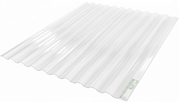 COMPOGLASS CRYSTAL trapezoidal S-8, transparent, glossy, 0,8 mm, 1200x3000 mm