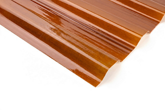 COMPOGLASS CRYSTAL trapezoidal S-20, transparent, bronze, glossy, 0,8 mm, 1150x2000 mm