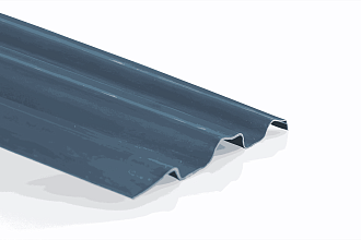 COMPOGLASS АЛМАЗ трапеция С-20, cерый RAL 7024, матовый, 1,2 мм, 1150х2000 мм