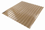 COMPOGLASS CRYSTAL trapezoidal S-8, transparent, bronze, glossy, 0,8 mm, 1200x2000 mm