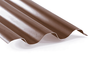 COMPOGLASS АЛМАЗ трапеция С-21, коричневый RAL 8017, матовый, 1,2 мм, 1051х2000 мм