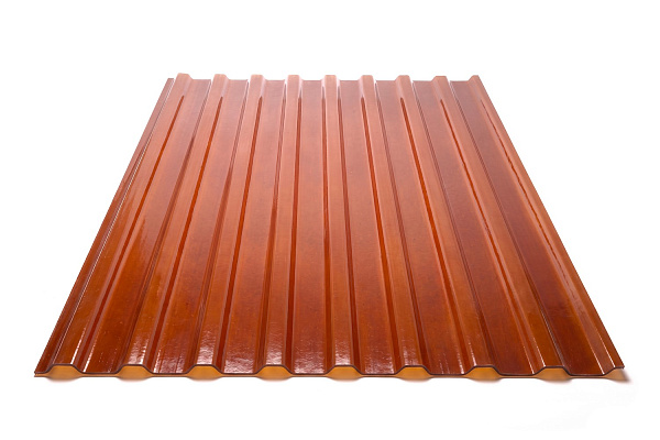 COMPOGLASS CRYSTAL trapezoidal S-8, transparent, bronze, glossy, 0,8 mm, 1200x3000 mm